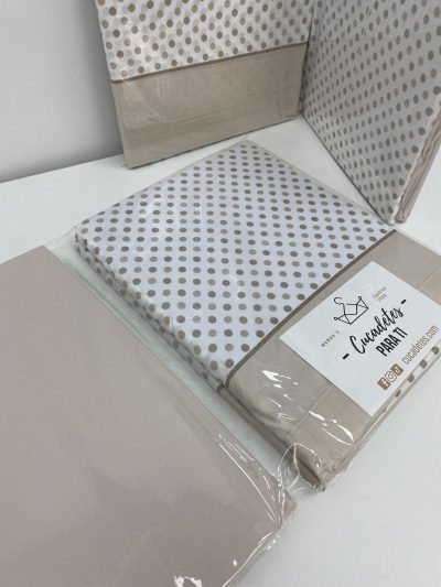 Alternative view of JUEGO SÁBANAS TOPOS 135CM