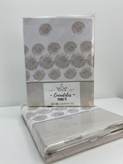 JUEGO SÁBANAS ESPIRAL 150CM