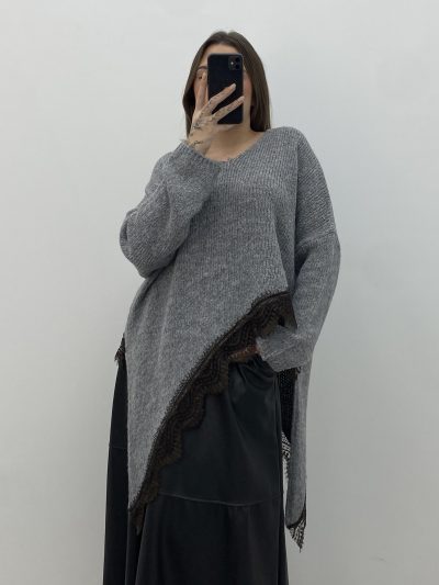 JERSEY PICOS PUNTILLA GRIS