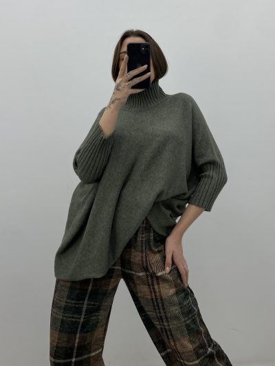 JERSEY PUNTO CUELLO PERKINS KAKI