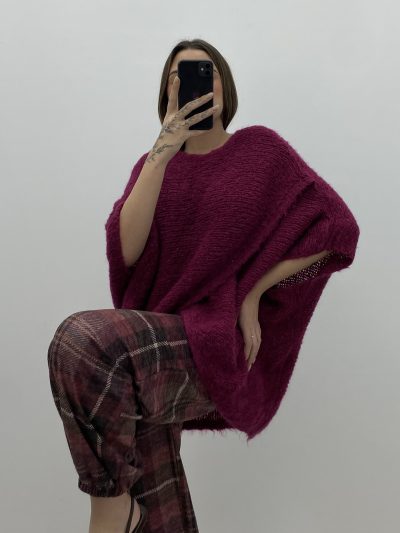 PANTALÓN CUADROS GRANATE