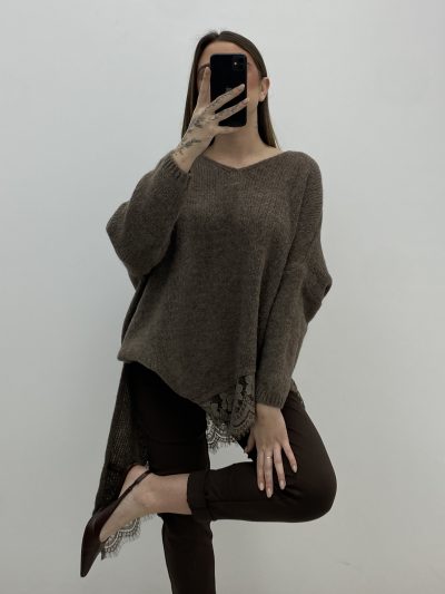 Alternative view of PANTALÓN PUNTO ROMA MARRÓN