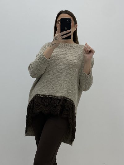 JERSEY PUNTILLA TAUPE