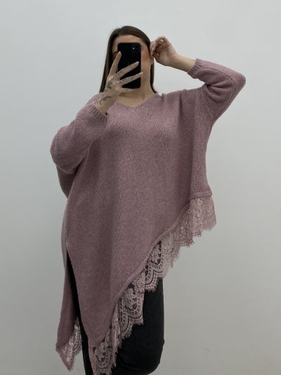 JERSEY PICOS LARGO ROSA