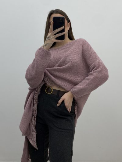 Alternative view of PANTALÓN PITILLO PAÑO GRIS