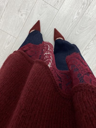 Alternative view of JERSEY PICOS LARGO GRANATE