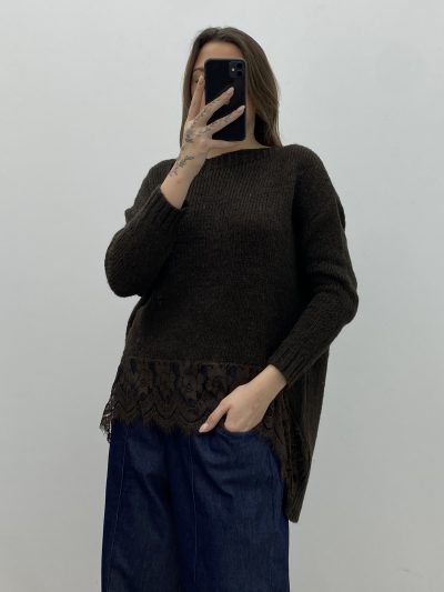 JERSEY PUNTILLA MARRÓN