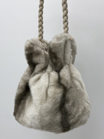 BOLSO PELO BOMBÓN BEIGE