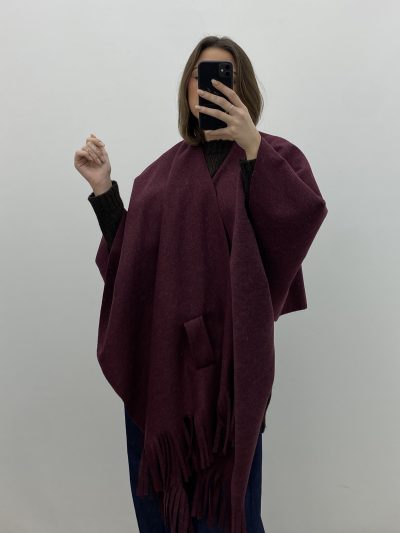 Alternative view of CAPA CORTA CRUZADA GRANATE