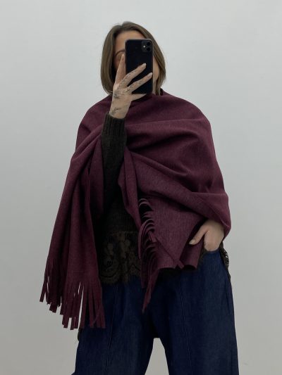 CAPA CORTA CRUZADA GRANATE