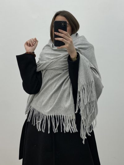 FOULARD FLECOS GRIS CLARO