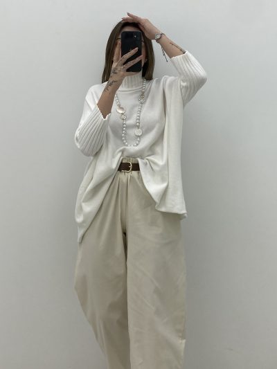 PANTALÓN GLOBO VAINILLA