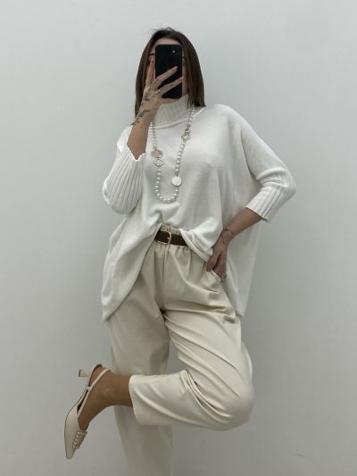 Alternative view of PANTALÓN GLOBO VAINILLA