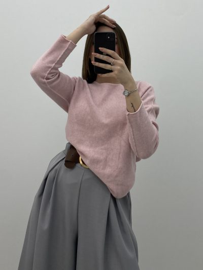 Alternative view of JERSEY CUELLO REDONDO ROSA