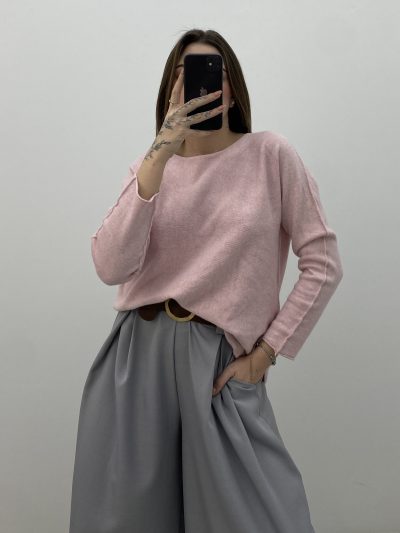 JERSEY CUELLO REDONDO ROSA