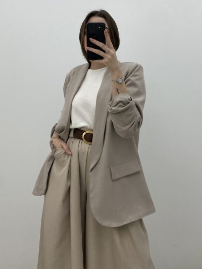 BLAZER PRIMAVERA TAUPE