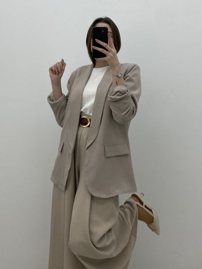 PANTALÓN PALAZZO TAUPE