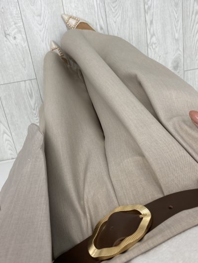 Alternative view of PANTALÓN PALAZZO TAUPE