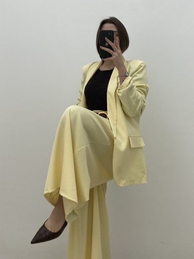 PANTALÓN PALAZZO AMARILLO