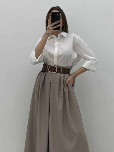 Alternative view of FALDA LARGA TAUPE