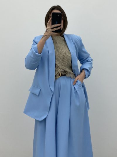 Alternative view of PANTALÓN PALAZZO CELESTE