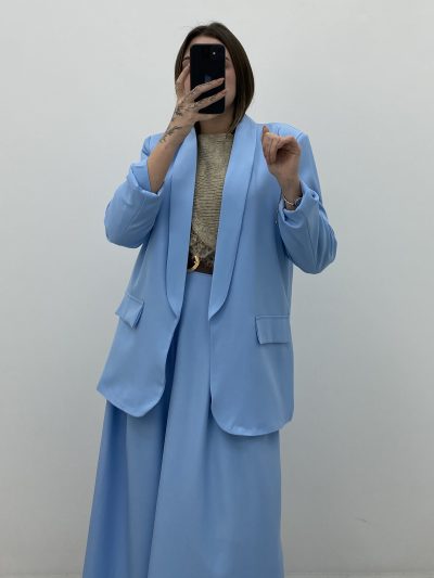 BLAZER PRIMAVERA CELESTE