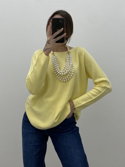JERSEY CUELLO REDONDO AMARILLO