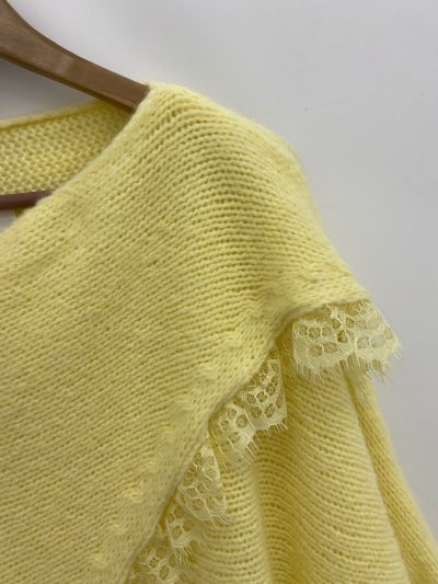 Alternative view of JERSEY CRUZADO PUNTILLA AMARILLO