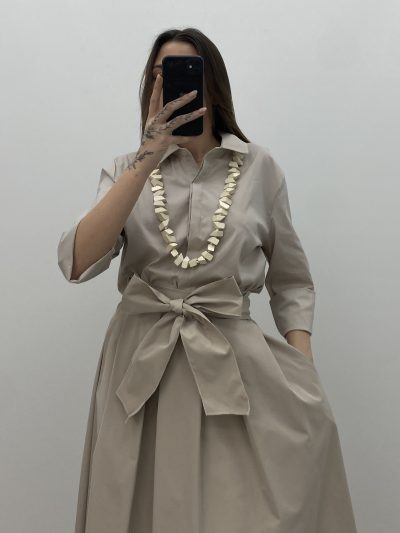Alternative view of CAMISA GALA BEIGE