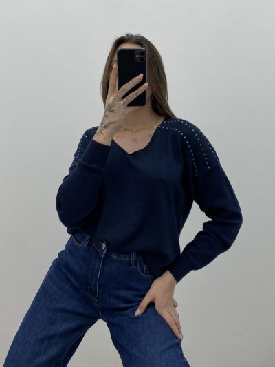 JERSEY REMACHE MARINO