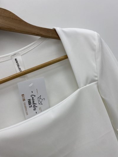 CAMISETA HOMBRERAS BLANCO