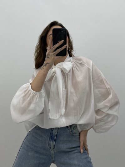 BLUSA TENCEL BLANCO