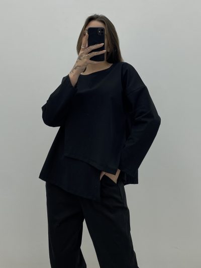 Alternative view of CAMISETA CRUZADA NEGRO