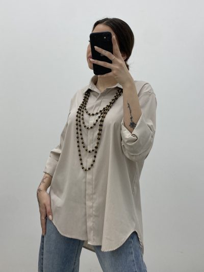 CAMISA GALA BEIGE