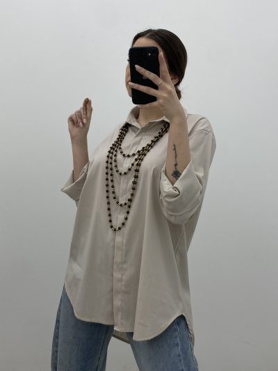 Alternative view of CAMISA GALA BEIGE