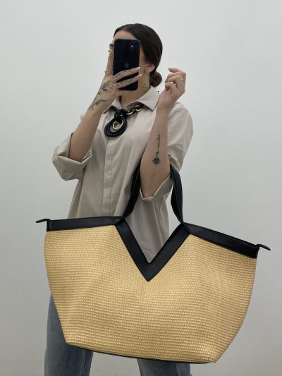 Alternative view of BOLSO SHOPPING RAFIA