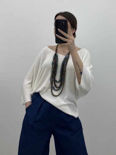 Alternative view of JERSEY PUNTO FINO BLANCO