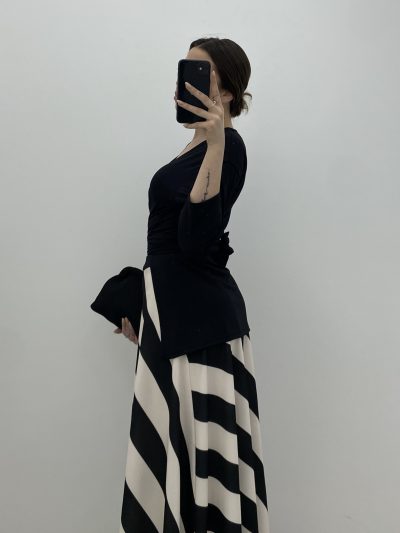 Alternative view of KIMONO LICRA FRÍA NEGRO