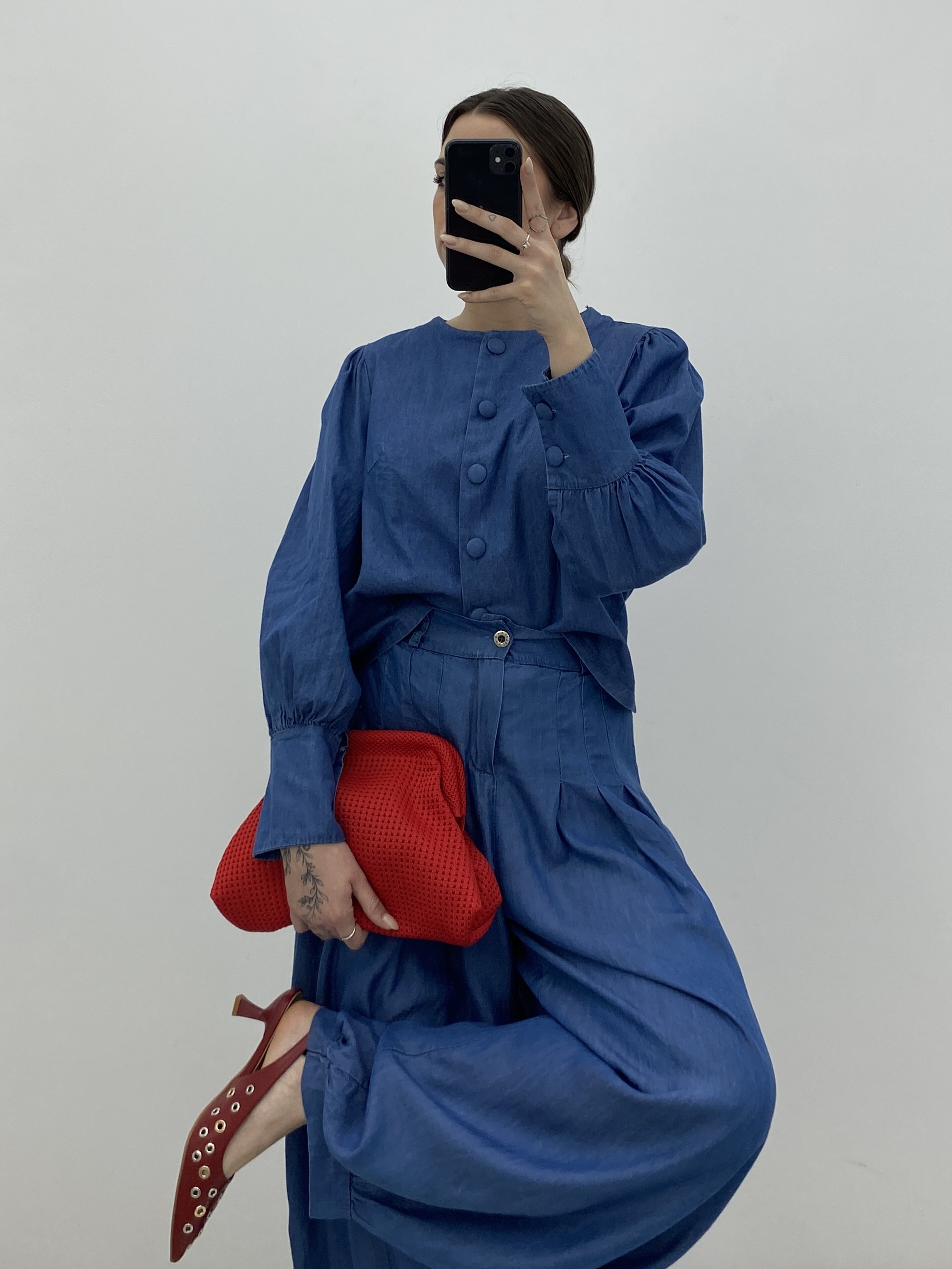 PANTALÓN DENIM BLANDITO PINZAS - Imagen 2