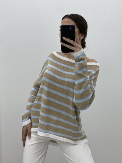 PANTALÓN PITILLO PUNTO ROMA BLANCO ROTO