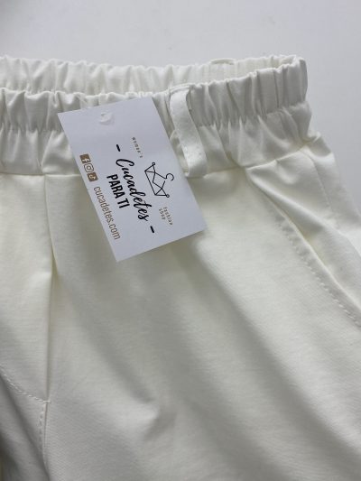 Alternative view of PANTALÓN PITILLO PUNTO ROMA BLANCO ROTO
