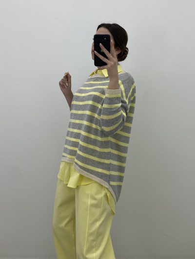 Alternative view of JERSEY NAVY AMARILLO