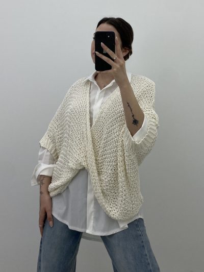 JERSEY MARIPOSA BLANCO ROTO