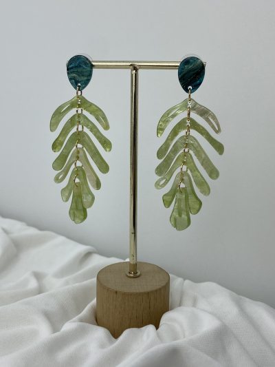 PENDIENTE HOJA VERDE