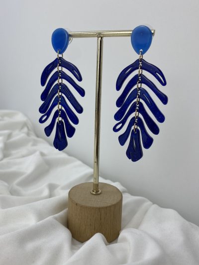 PENDIENTE HOJA AZÚL