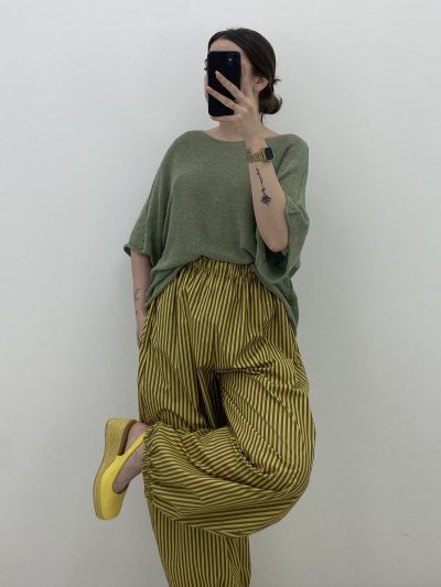 PANTALÓN RAYA AMARILLO