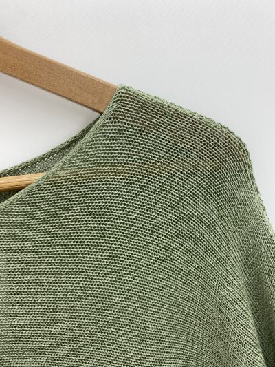 Alternative view of JERSEY FINO CUELLO REDONDO KAKI