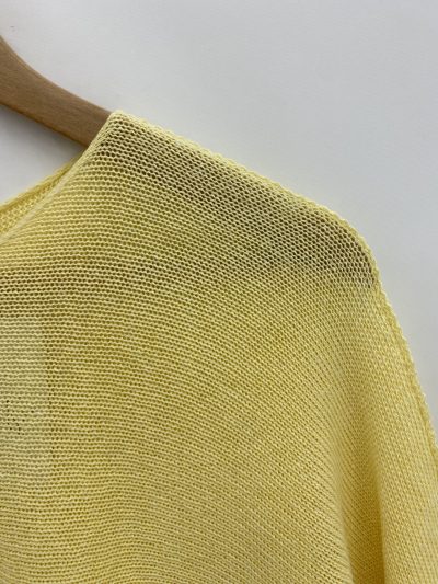 Alternative view of JERSEY FINO CUELLO REDONDO AMARILLO