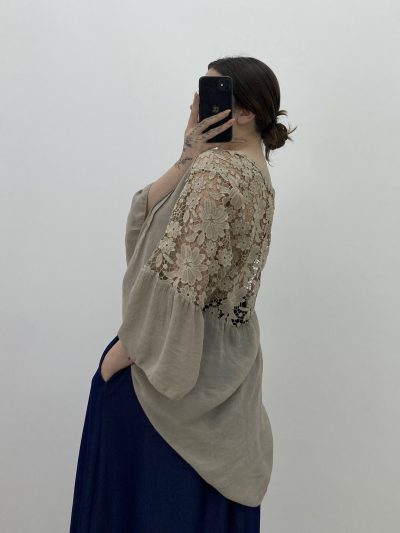 BLUSA BAMBULA Y ENCAJE