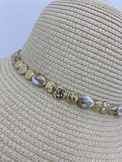 SOMBRERO TIPO RAFIA BEIGE